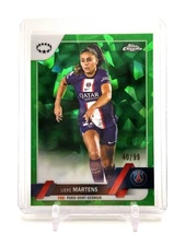 2022-23 Topps Chrome Sapphire UEFA Women's Lieke Martens #40 Green /99 PSG