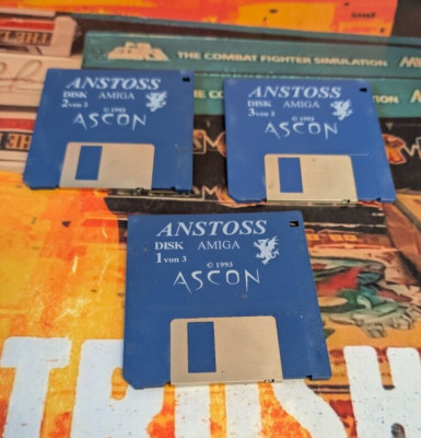 Anstoss (Ascon 1992) Commodore Amiga (3 Discs) works 16-bit classic