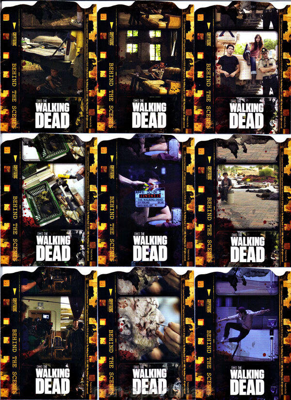 セール ウォーキングデッド シーズン1から9までコンプリートセット WALKING DEAD SEASON 1 CRYPTOZOIC BEHIND THE SCENES SET (9) | eBay