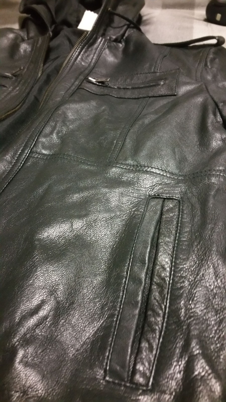 TOPMAN QUALITY NAPPA JACKET WITH HOOD eBay