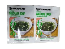 2 - Kikkoman Instant Wakame Seaweed miso Soup Made in Japan