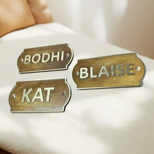 Customized classic brass signs - Nautical signs and plaques - Heavy duty 3D