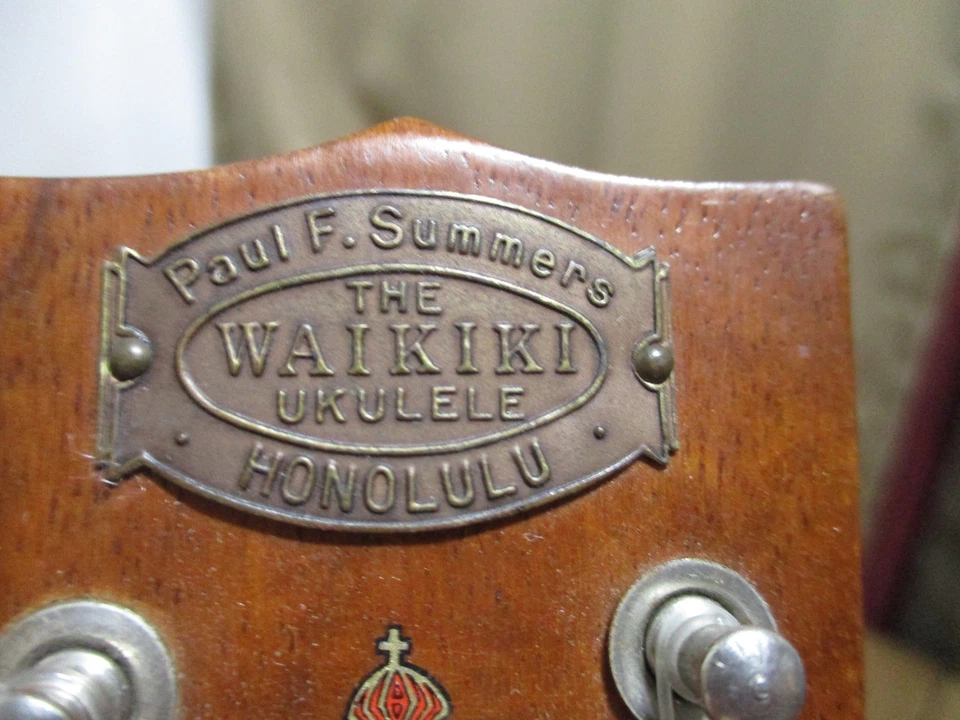 Vintage Paul F. Summers  Ukulele  Made in Hawaii Guaranteed Genuine KOA - Image 3 of 4