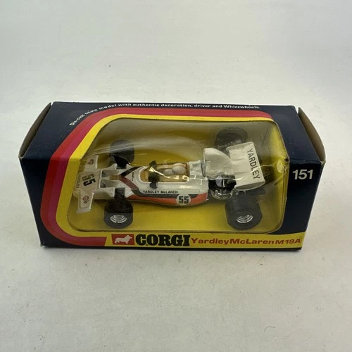 Vintage Corgi Diecast Metal Yardley McLaren M19a
