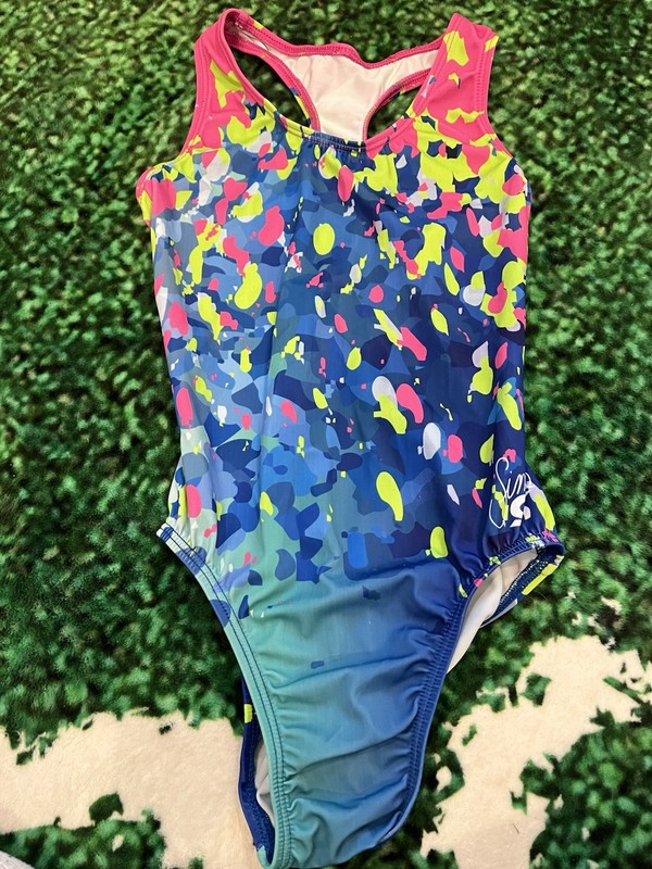 GK Elite Sleeveless Blue Gymnastics Leotard AXS Leotards & Unitards Style
