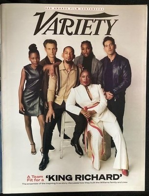 VARIETY MAGAZINE EXTRA EDITION SAG AWARDS FILM CONTENDERS KING RICHARD DEC 2021