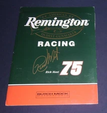 1997 Rick Mast #75 Remington Butch Mock Motorsports Press Kit