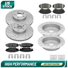 Front Rear Disc Rotors Brake Pads For Subaru Impreza Legacy Brz Wrx 2012 - 2014