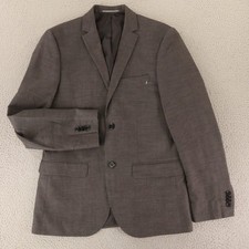 H M Jacket 38R S Gray Polyester Wool Blazer Sport Coat