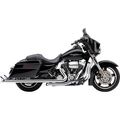 Cobra Dual Speedster Exhaust - Chrome - Fishtail -  '10-'16 Dresser 6974