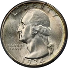 1934-P Washington Quarter Heavy Motto PCGS MS64 Great Eye Appeal Strong Strike