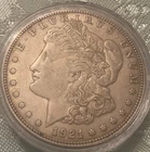 1921 D  Morgan SILVER Dollar  - From Old Coin Collection - Grandfather's Estate