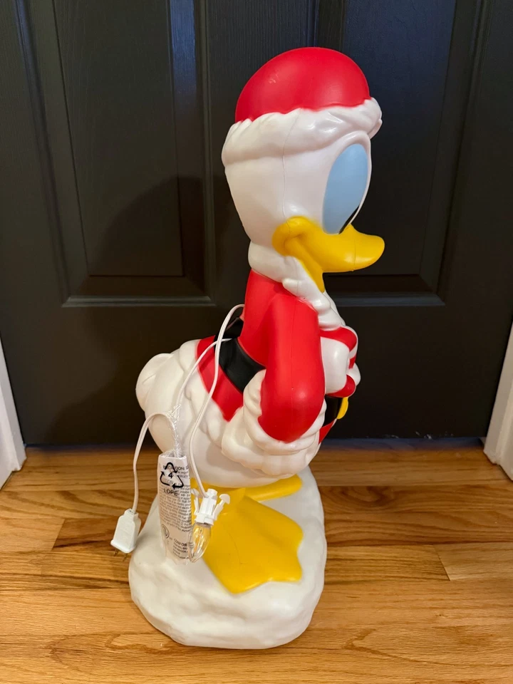 2025 Disney Donald Duck As Santa Claus Lighted Blow Mold Waltmart exclusive NEW! - Image 4 of 4