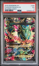 2015 POKEMON XY ROARING SKIES #105 FULL ART/M RAYQUAZA EX PSA 5