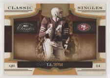 2009 Donruss Classics Classic Singles Gold 26/100 YA Tittle #30 HOF 6er