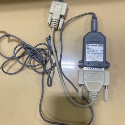 TEXAS INSTRUMENTS CALCULATOR TI-GRAPH LINK Cable PC Macintosh serial din B