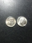 2 Roosevelt Silver Dimes 1957 P&D Both Coins Are Uncirculated