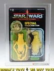 Vintage Kenner Star Wars Carded POTF 92 Back Amanaman Action Figure AFA 85 Y-...