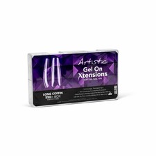 Artistic Nail Design Gel On Xtensions, Long Coffin, 550 Ct
