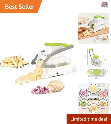 3-In-1 Vegetable Cutter and Dicer Stainless Steel Non-Slip Base