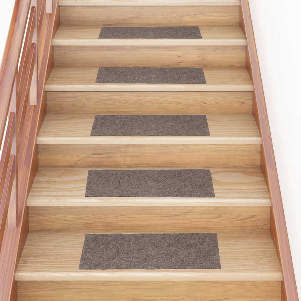 15 Tappetini Scale 60x25 cm Beige Rettangolari | Grip Superiore