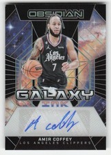 Amir Coffey 2023-24 Panini Obsidian Galaxy Ink SN,AU #GI-COF #/149