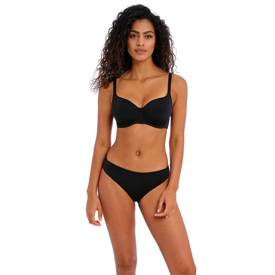 Nuevo Top de Bikini Freya Jewel Cove Sweetheart Acolchado Solo - 30FF - Negro