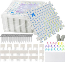 Blocking Mats for Knitting - Extra Thick Blocking Boards with Grids with 22PCS K