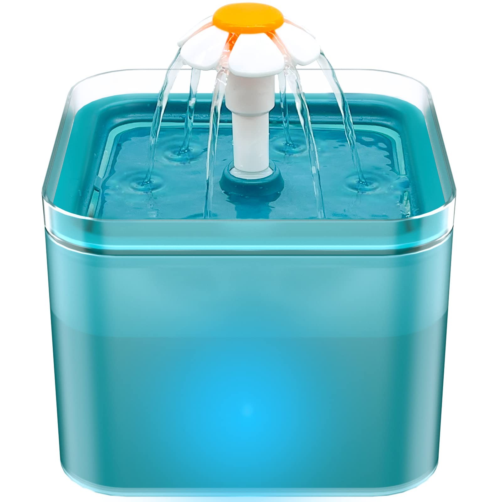 Fontanella per Gatti Fontana per Gatti Ultra Silenziosa 2L Dispenser Acqua Gatto