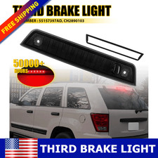 For Jeep Grand Cherokee Smoked Red Led Rear 3rd Brake Tail Light Bar 2005-2010 A
