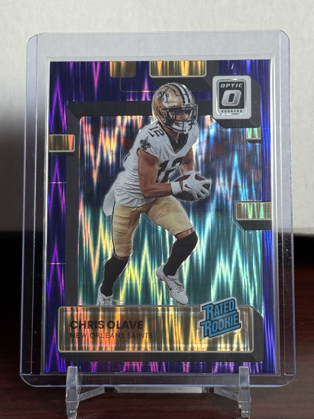Panini 2022 Donruss Optic Football Chris Olave Rated Rookie Purple #209