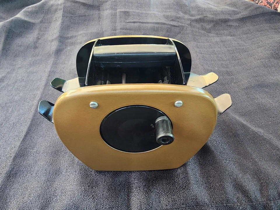 Vintage Anos 80 Nestor Johnson Perfeito Estado. Embaralhador de cartas feito nos EUA metal usado - Imagem 2 de 4