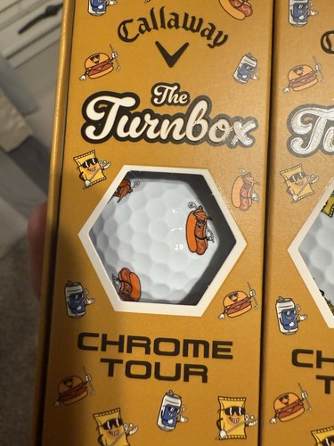 Callaway Chrome Tour Tru Track Golf Balls Turnbox Snacks Limited edition RARE!! - Picture 6 of 6