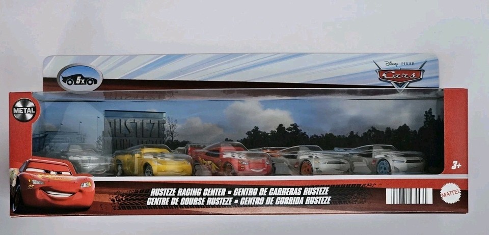 Disney Pixar Cars Rusteze Racing Center Die-cast 5 Pack Metal Lightning ...