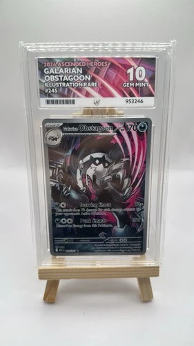 Nintendo Galarian Obstagoon 245/217 Illustration Rare Foil Ace Graded ENG 2026