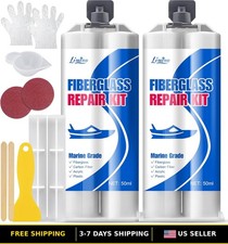 Fiberglass Repair Kit 100ml - Marine Epoxy Resin Filler Boat Repair Supplies