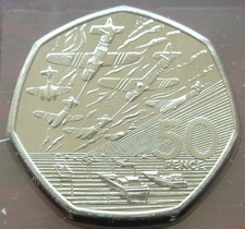 1994 Elizabeth II 50p BUNC Coin D Day Landings