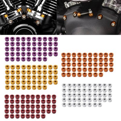 48X Engine Bolt Topper Caps Cover For Harley Twin Cam Touring Road Glide Dyna