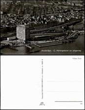 Postkaart Amsterdam Amsterdam Luftbild Havengebouw en omgeving 1962
