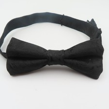 Apt. 9 Bow Tie Black Paisley 2.25" Wide Pre Tied Polyester Tuxedo Formal