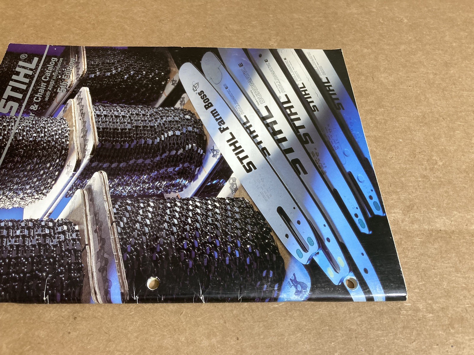 2001 STIHL Bar & Chain Catalog with ANSI Information 5th Edition