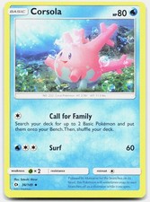 Pokemon Corsola 36/149 Sun Moon MP [25VHXV]