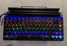 Typewriter Keyboard Wireless Retro Style, Vintage Classical Mechanical Keyboa...