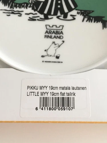 Moomin m226 Time Arabia Little My Plate Discontinued - Picture 6 of 6