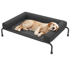 Ekisemio Elevated Dog Bed for Large Dogs, Cooling Raised Pet Cot with Breatha...