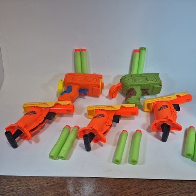 Hasbro NERF Alpha Strike Jolt Mini Gun Foam Darts Lot 