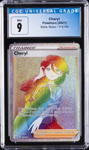 2021 POKEMON BATTLE STYLES #173/163 CHERYL CGC 9
