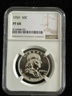 1959 Silver Proof Franklin Half Dollar NGC PF 68