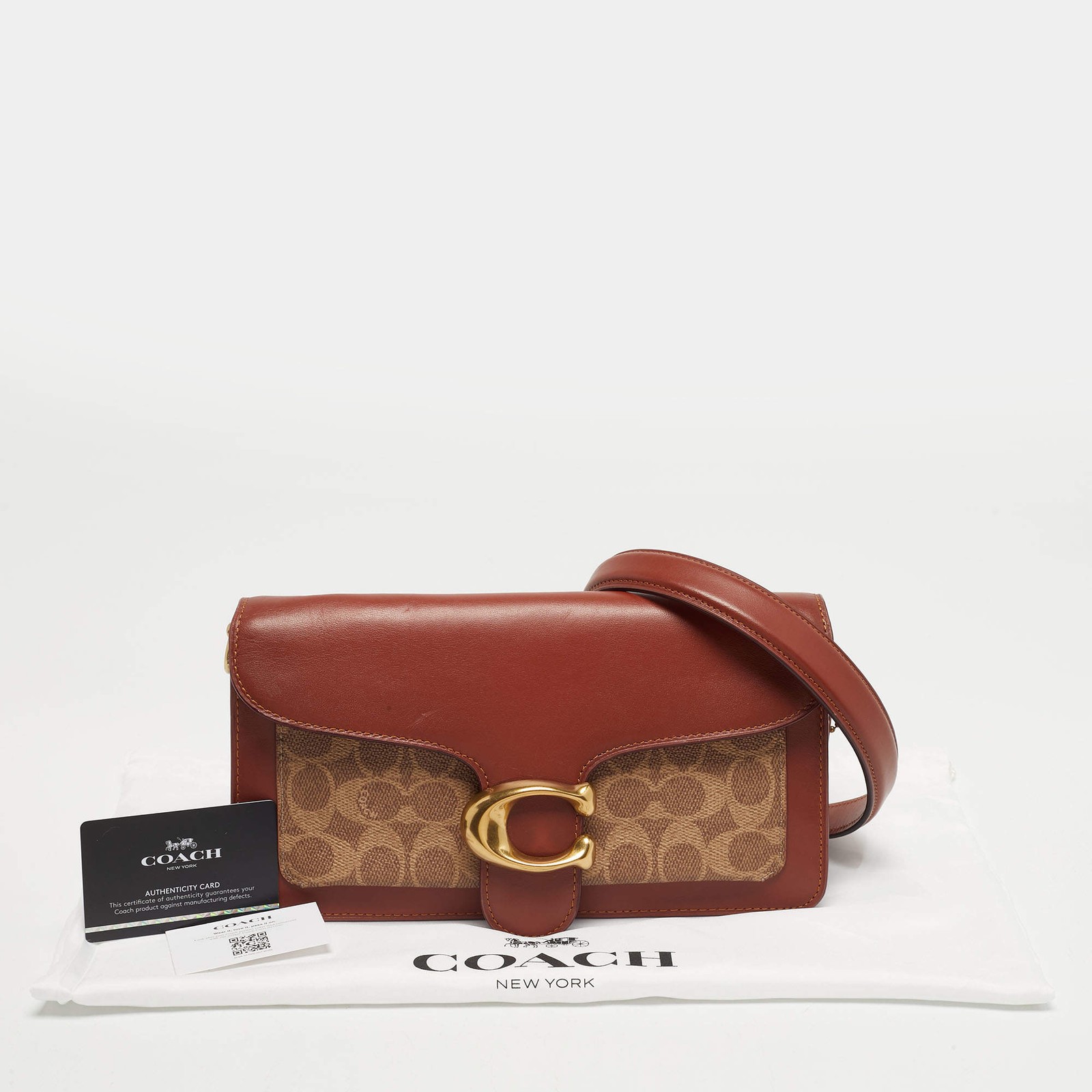 Coach Tabby 26 BeigeBrown Signature Coated Canvas and Leather Shoulder Bag thumbnail 10