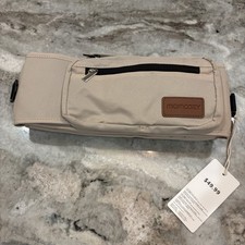 Momcozy Off White Beige Stroller Organizer Stroller Cupholder Bag Baby